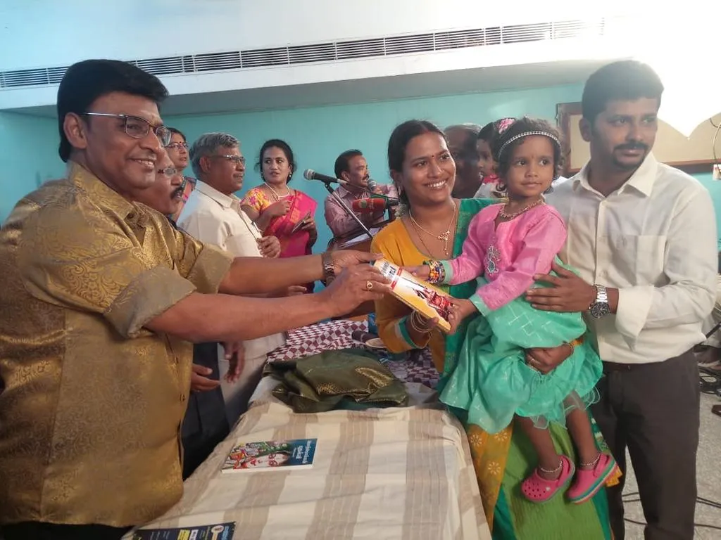 Tamil! At the age of three and a half Pranavi!